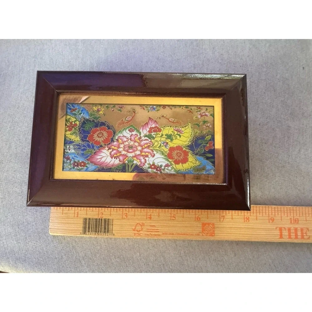 Vintage Lefton Music Box Jewelry Case Plays 